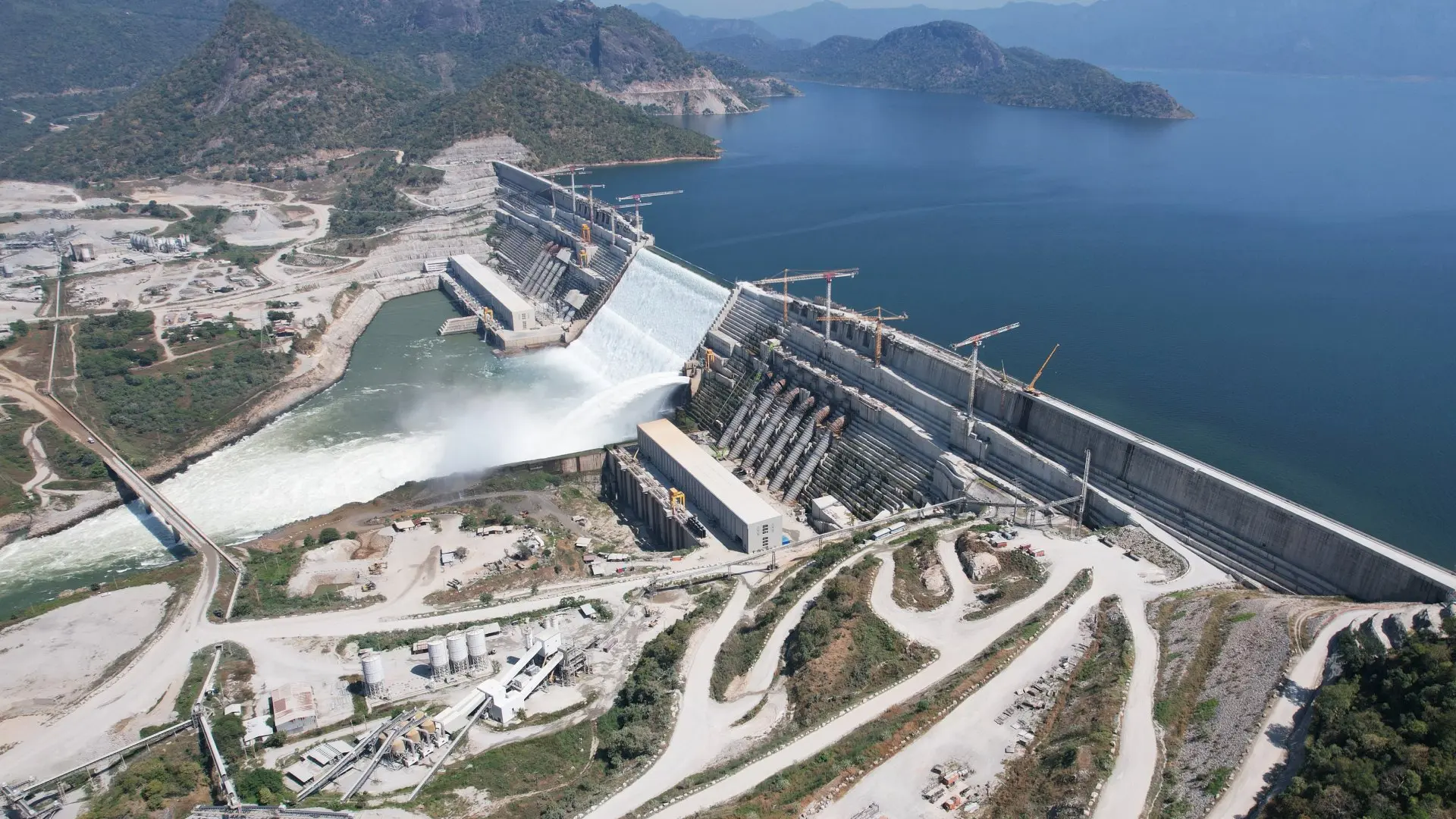 The GERD dam in Ethiopia produces an abundance of cheap green energy.