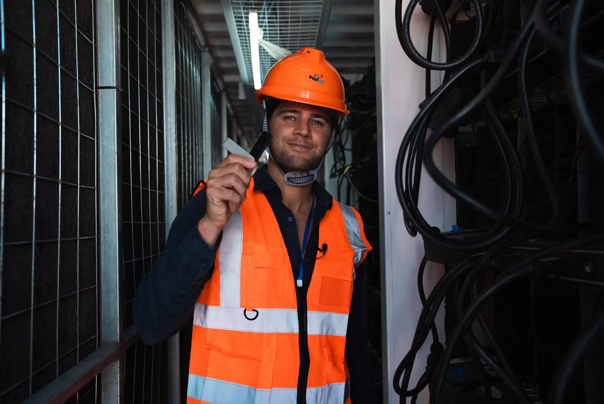 Epic Mining Founder Mitchell Weijerman at their mining facility in Ethiopia (50,000 machines)